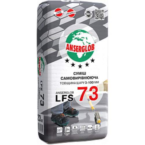 Сумiш гіпсо-цементна самовирiвнююча LFS 73, 23кг