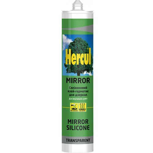 Герметик-клей HERCUL MIRROR д/зеркал б/ц (280 мл)(уп-24шт)