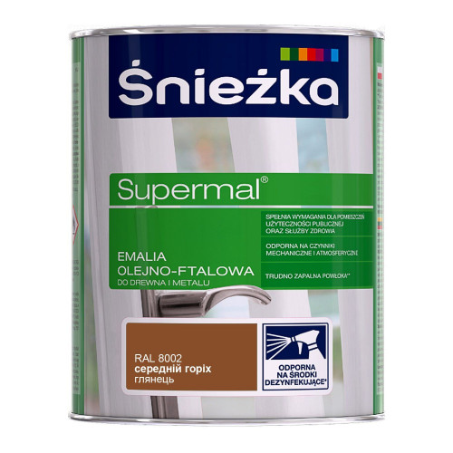 Супермаль ол.-фтал.F560  глянсова горіх середній  (0,8л) (уп-8 шт.)