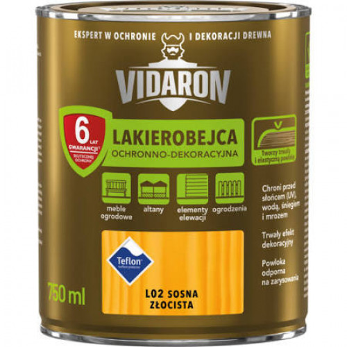 Vidaron Лакобейц L02 сосна золота(0.75л)(уп-8шт)
