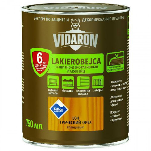 Vidaron Лакобейц L04 волоський горіх (0.75л)(уп-8шт)