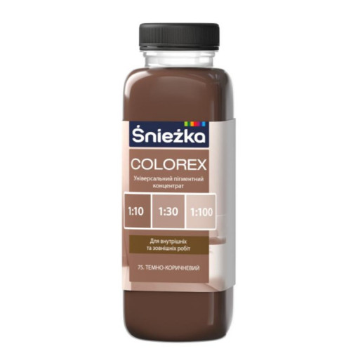75 Колорекс № 75 темно-коричневий (0,4л) (уп-10шт)